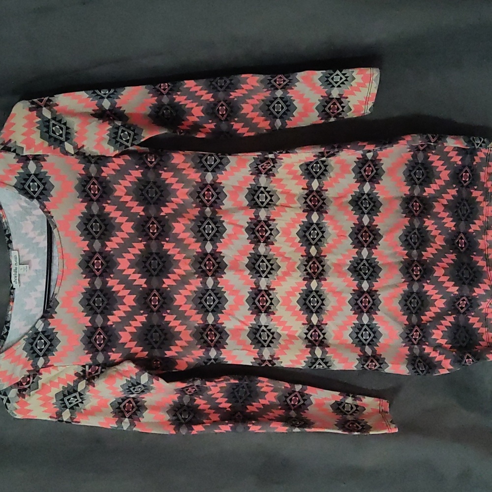 Charlotte Russe Tribal Long Sleeve Dress